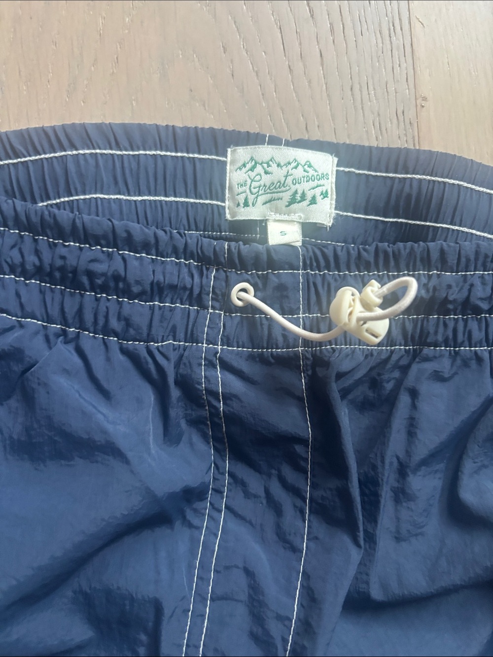 The Great Outdoors Navy Drawstring parachute pant - set with Daisy shorts, top